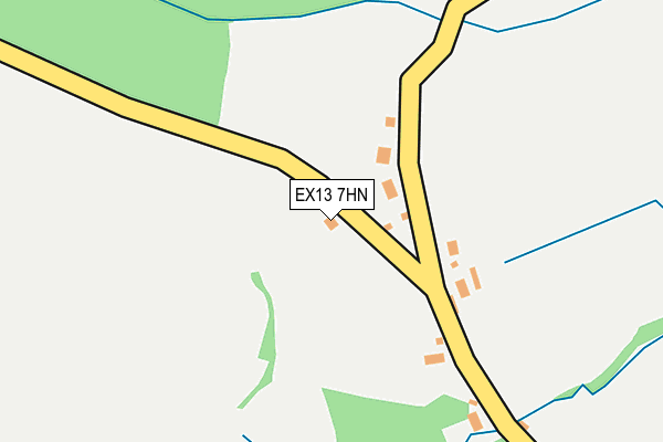 EX13 7HN map - OS OpenMap – Local (Ordnance Survey)