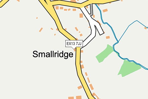 EX13 7JJ map - OS OpenMap – Local (Ordnance Survey)