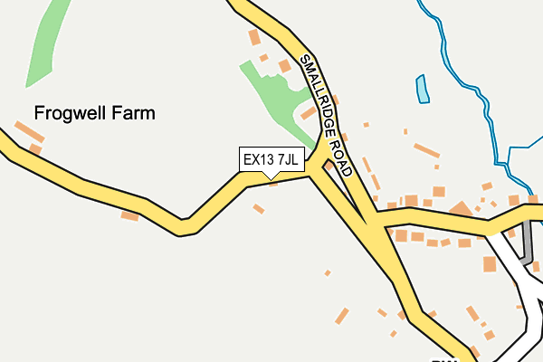 EX13 7JL map - OS OpenMap – Local (Ordnance Survey)