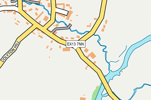EX13 7NN map - OS OpenMap – Local (Ordnance Survey)