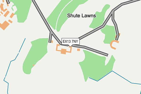 EX13 7NY map - OS OpenMap – Local (Ordnance Survey)