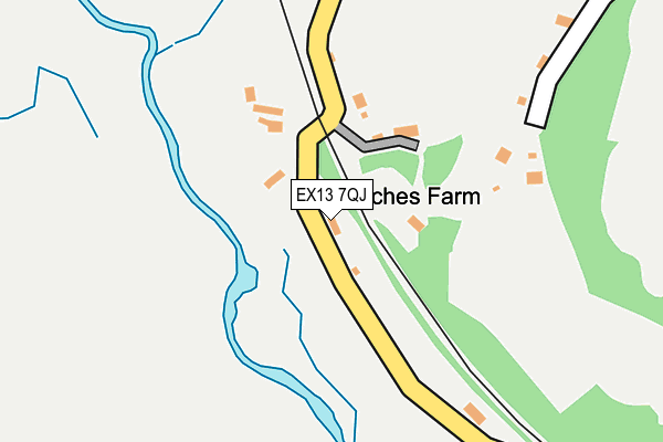 EX13 7QJ map - OS OpenMap – Local (Ordnance Survey)