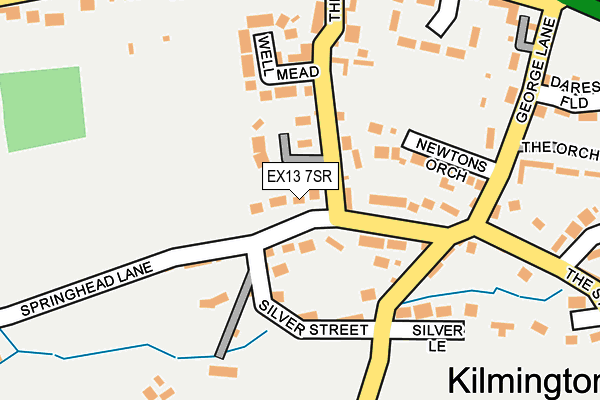 EX13 7SR map - OS OpenMap – Local (Ordnance Survey)