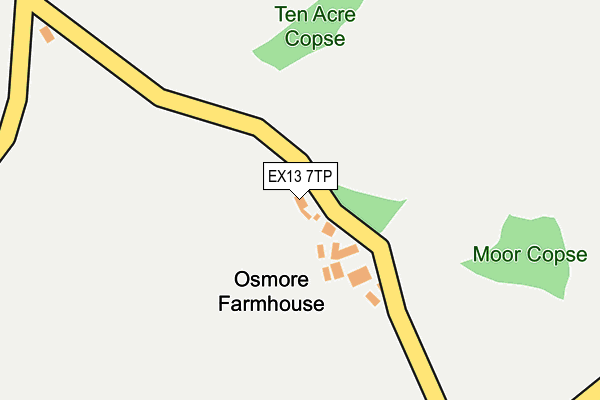 EX13 7TP map - OS OpenMap – Local (Ordnance Survey)