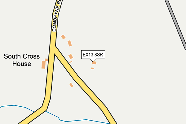 EX13 8SR map - OS OpenMap – Local (Ordnance Survey)