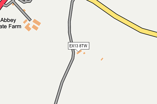 EX13 8TW map - OS OpenMap – Local (Ordnance Survey)