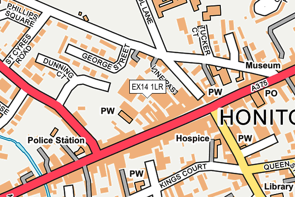 EX14 1LR map - OS OpenMap – Local (Ordnance Survey)