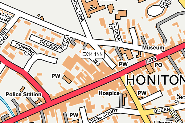 EX14 1NN map - OS OpenMap – Local (Ordnance Survey)