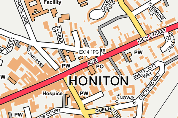 Map of SOFT OPTIONS HONITON LIMITED at local scale