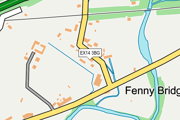 EX14 3BG map - OS OpenMap – Local (Ordnance Survey)