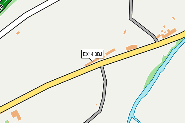 EX14 3BJ map - OS OpenMap – Local (Ordnance Survey)