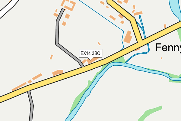 EX14 3BQ map - OS OpenMap – Local (Ordnance Survey)