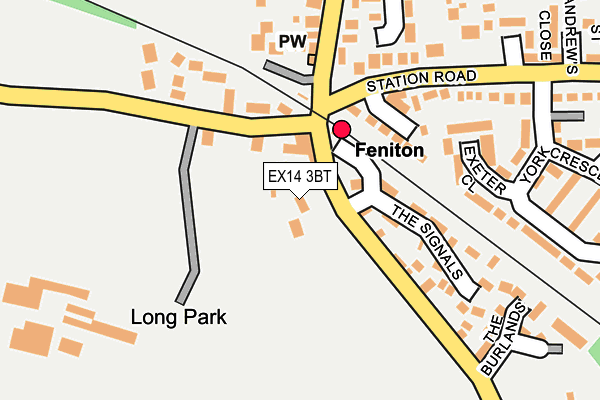 EX14 3BT map - OS OpenMap – Local (Ordnance Survey)