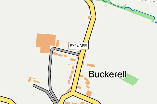 EX14 3ER map - OS OpenMap – Local (Ordnance Survey)