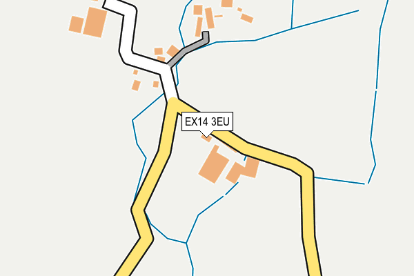 EX14 3EU map - OS OpenMap – Local (Ordnance Survey)