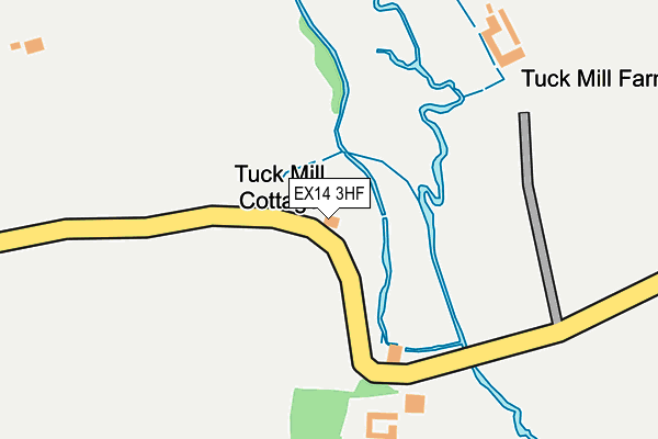 EX14 3HF map - OS OpenMap – Local (Ordnance Survey)