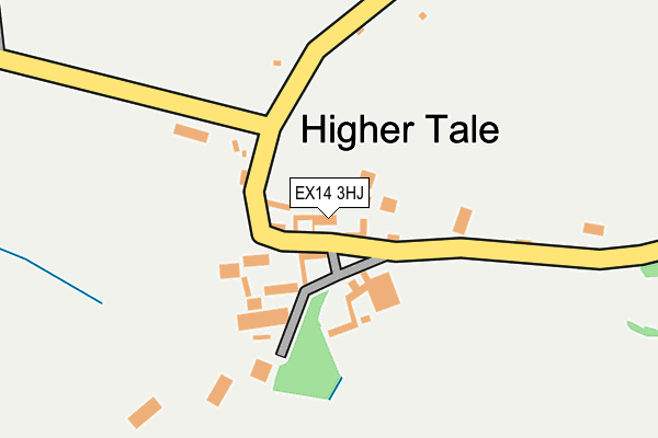 EX14 3HJ map - OS OpenMap – Local (Ordnance Survey)