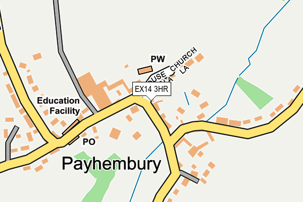 EX14 3HR map - OS OpenMap – Local (Ordnance Survey)