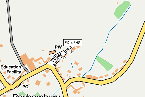 EX14 3HS map - OS OpenMap – Local (Ordnance Survey)