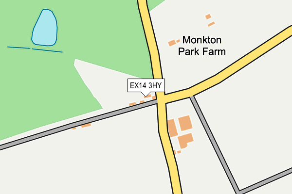 EX14 3HY map - OS OpenMap – Local (Ordnance Survey)