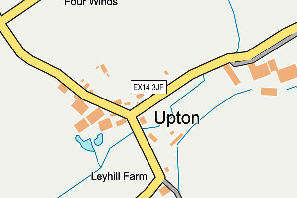 EX14 3JF map - OS OpenMap – Local (Ordnance Survey)