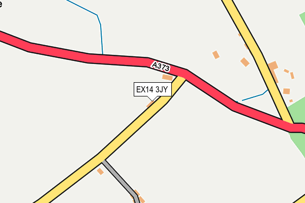 EX14 3JY map - OS OpenMap – Local (Ordnance Survey)