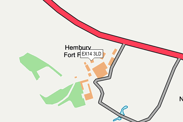 EX14 3LD map - OS OpenMap – Local (Ordnance Survey)