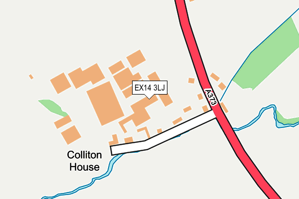 EX14 3LJ map - OS OpenMap – Local (Ordnance Survey)