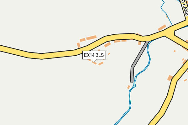 EX14 3LS map - OS OpenMap – Local (Ordnance Survey)