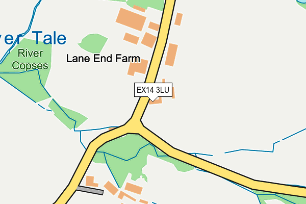 EX14 3LU map - OS OpenMap – Local (Ordnance Survey)