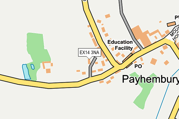 EX14 3NA map - OS OpenMap – Local (Ordnance Survey)