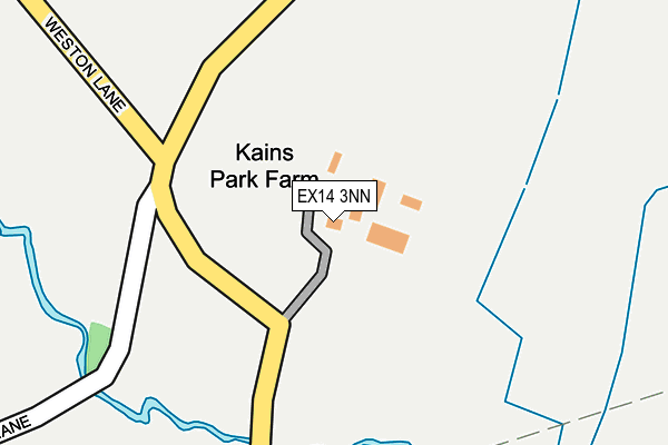 EX14 3NN map - OS OpenMap – Local (Ordnance Survey)