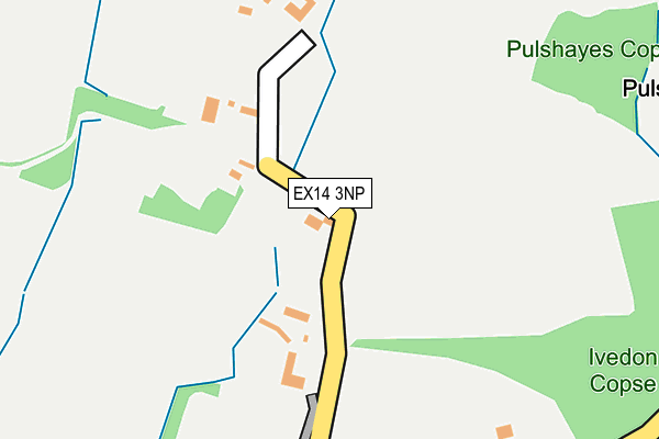 EX14 3NP map - OS OpenMap – Local (Ordnance Survey)