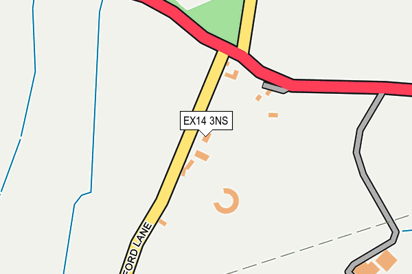 EX14 3NS map - OS OpenMap – Local (Ordnance Survey)