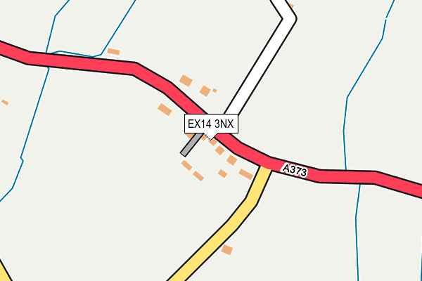 EX14 3NX map - OS OpenMap – Local (Ordnance Survey)