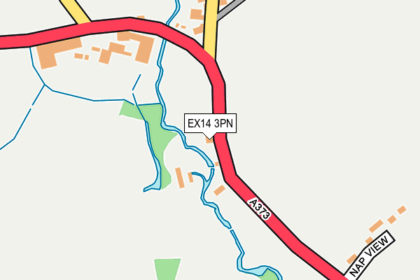 EX14 3PN map - OS OpenMap – Local (Ordnance Survey)