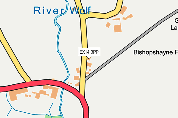 EX14 3PP map - OS OpenMap – Local (Ordnance Survey)