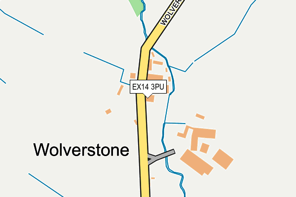 EX14 3PU map - OS OpenMap – Local (Ordnance Survey)