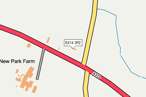 EX14 3PZ map - OS OpenMap – Local (Ordnance Survey)