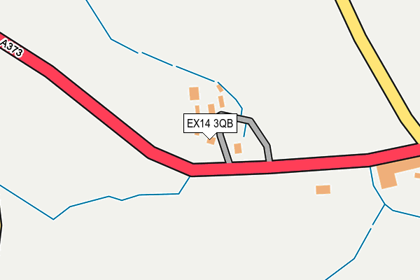 EX14 3QB map - OS OpenMap – Local (Ordnance Survey)