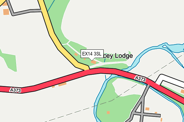 EX14 3SL map - OS OpenMap – Local (Ordnance Survey)