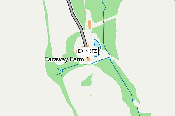 EX14 3TZ map - OS OpenMap – Local (Ordnance Survey)