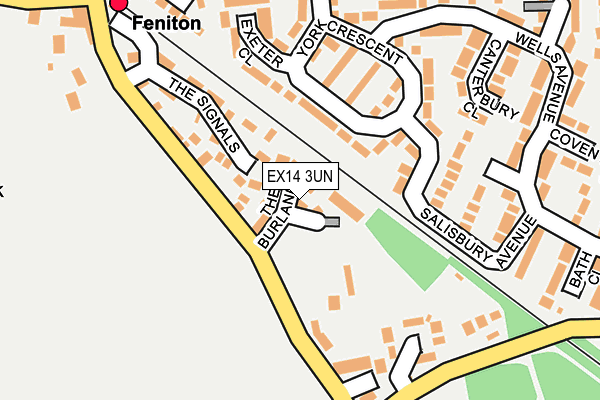 EX14 3UN map - OS OpenMap – Local (Ordnance Survey)