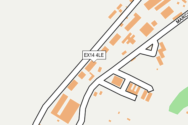 EX14 4LE map - OS OpenMap – Local (Ordnance Survey)