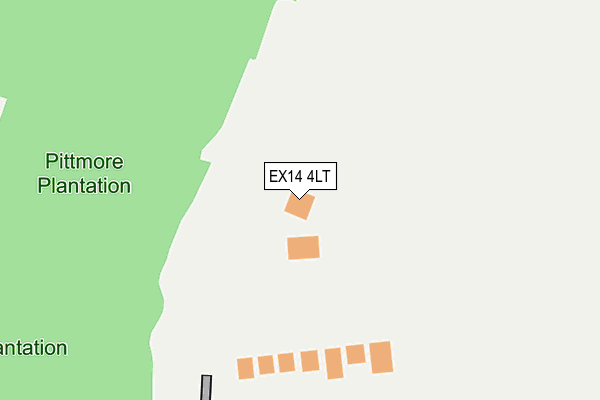 EX14 4LT map - OS OpenMap – Local (Ordnance Survey)