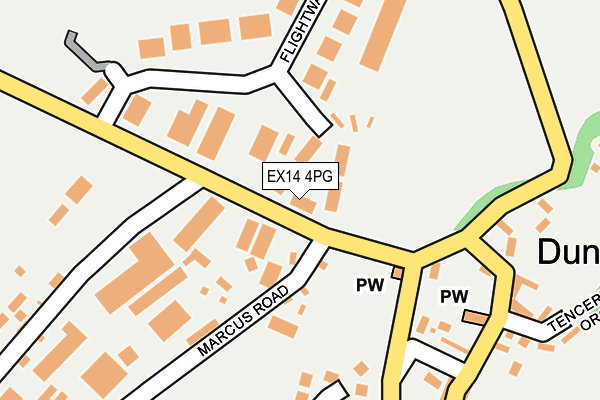 EX14 4PG map - OS OpenMap – Local (Ordnance Survey)