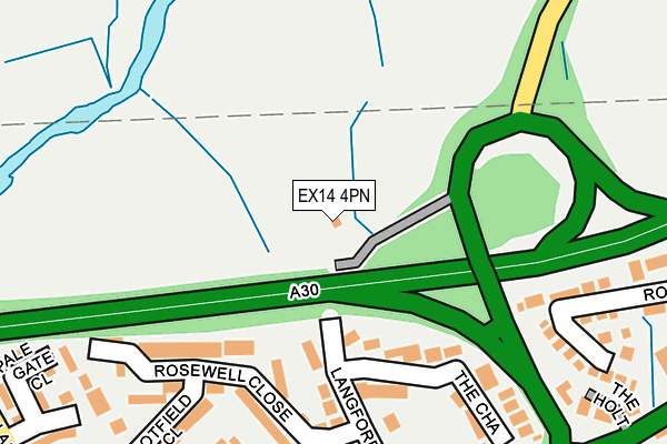 EX14 4PN map - OS OpenMap – Local (Ordnance Survey)