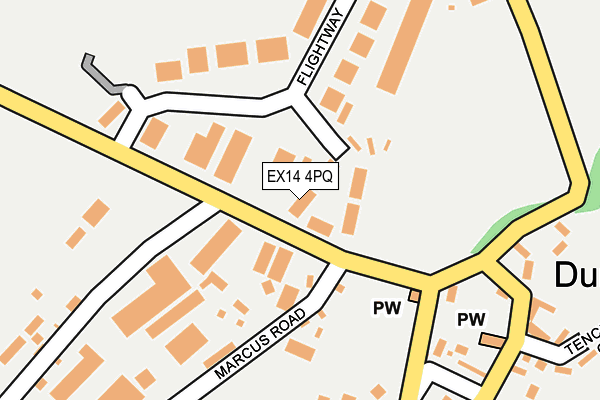 EX14 4PQ map - OS OpenMap – Local (Ordnance Survey)