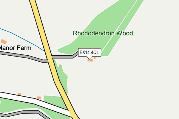 EX14 4QL map - OS OpenMap – Local (Ordnance Survey)
