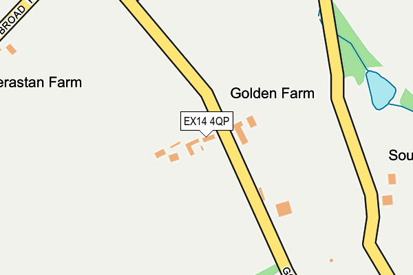 EX14 4QP map - OS OpenMap – Local (Ordnance Survey)